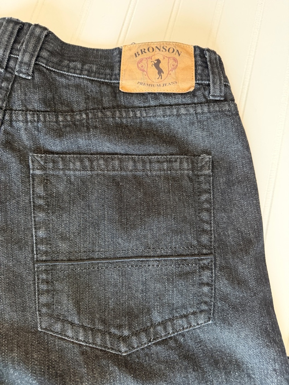 Men's Relaxed Bronson Jeans in Washed Black - Size 36x31 New - Picture 7 of 11